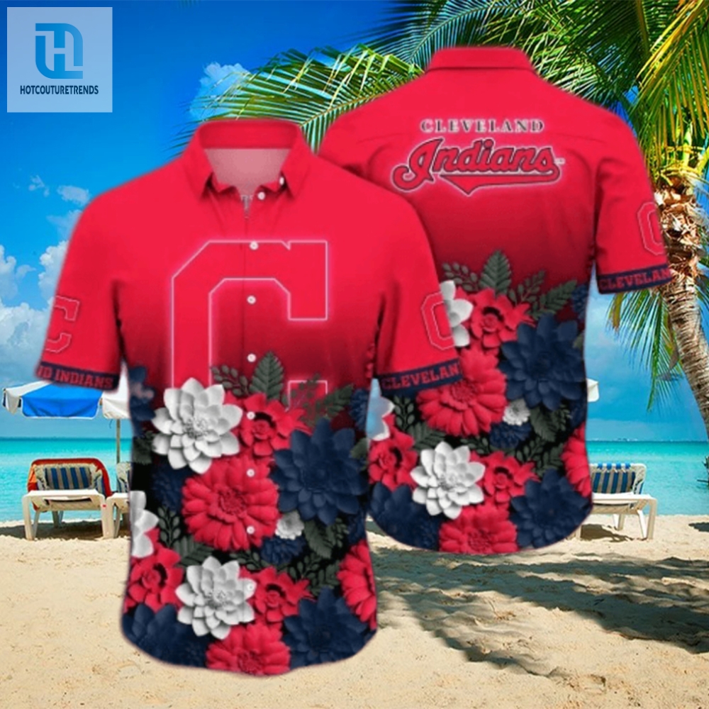 Cleveland Indians Mlb Flower Hawaii Shirt And Tshirt For Fans 