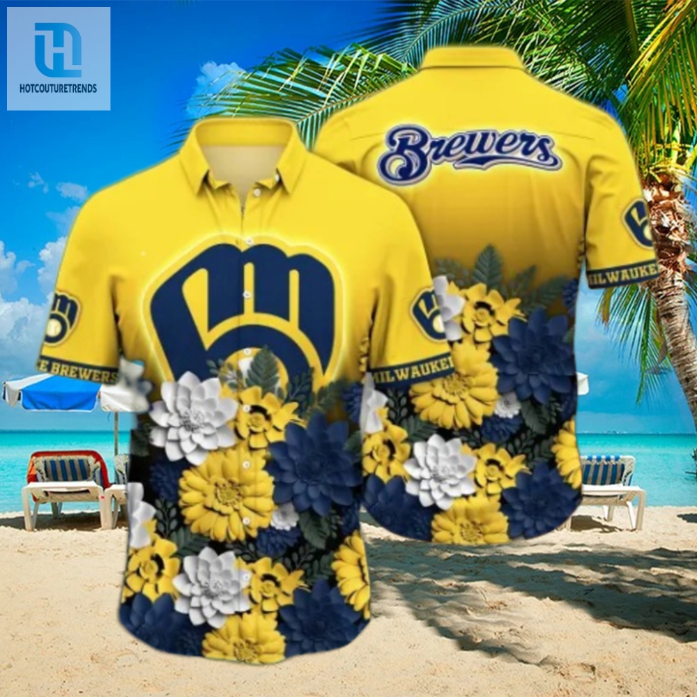 Milwaukee Brewers Mlb Flower Hawaii Shirt And Tshirt For Fans 