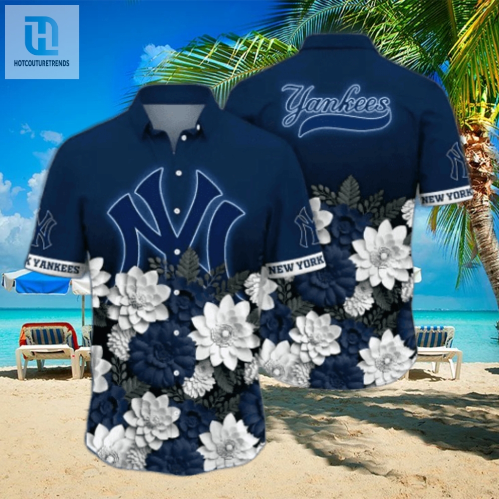 New York Yankees Mlb Flower Hawaii Shirt And Tshirt For Fans 