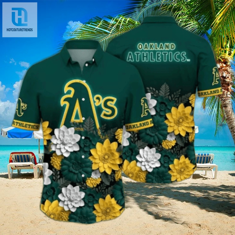 Oakland Athletics Mlb Flower Hawaii Shirt And Tshirt For Fans 