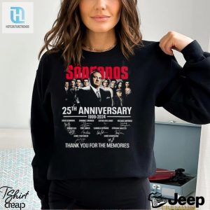 The Sopranos 25Th Anniversary 1999 2024 Thank You For The Memories Signatures Shirt hotcouturetrends 1 2