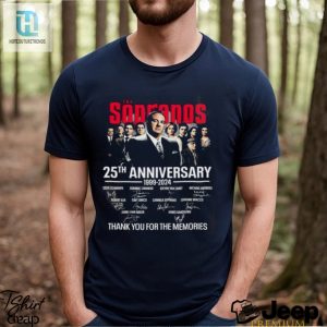 The Sopranos 25Th Anniversary 1999 2024 Thank You For The Memories Signatures Shirt hotcouturetrends 1 3