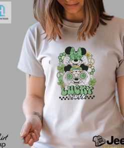 Mickey Minnie Licky Vibes Four Leaf Clover St Patricks Day Shirt hotcouturetrends 1 1