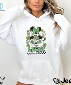 Mickey Minnie Licky Vibes Four Leaf Clover St Patricks Day Shirt hotcouturetrends 1 2