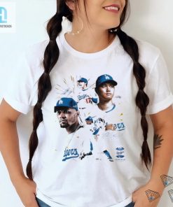 Dodgers Power Duo Shohei Ohtani Mookie Betts Signature Graphic T Shirt hotcouturetrends 1 1