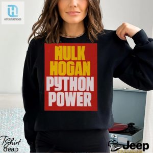 Hulk Hogan Python Power Font T Shirt hotcouturetrends 1 2