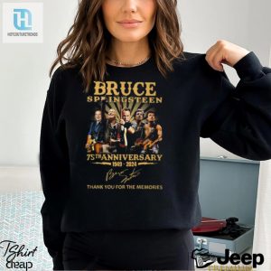 Bruce Springsteen 75Th Anniversary 1949 2024 Thank You For The Memories T Shirt hotcouturetrends 1 2