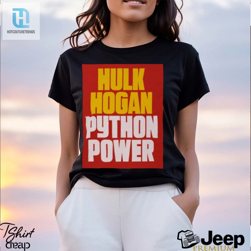 Hulk Hogan Python Power Font T Shirt 