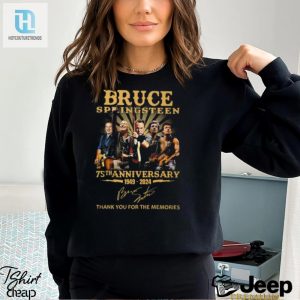 Bruce Springsteen 75Th Anniversary 1949 2024 Thank You For The Memories T Shirt hotcouturetrends 1 6