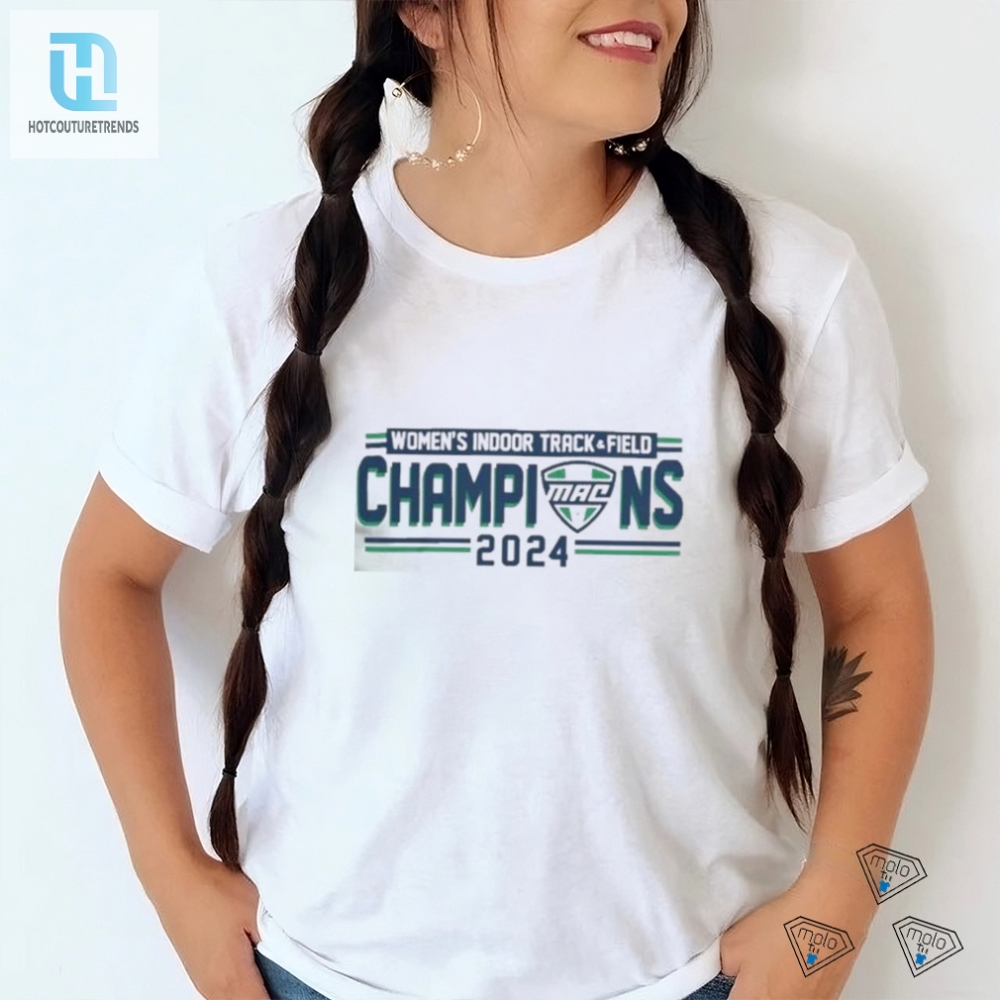 2024 Mac Womens Indoor Track  Field Champions Logo Shirt 