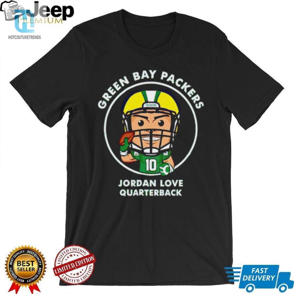 Green Bay Packers Jordan Love Quarterback Shirt 