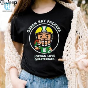 Green Bay Packers Jordan Love Quarterback Shirt hotcouturetrends 1 2