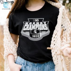 Michigan State Spartans 2024 Big Ten Mens Ice Hockey Regular Season Champions Locker Room T Shirt hotcouturetrends 1 2