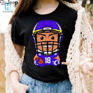 Minnesota Vikings Justin Jefferson Chibi Football Shirt hotcouturetrends 1 2