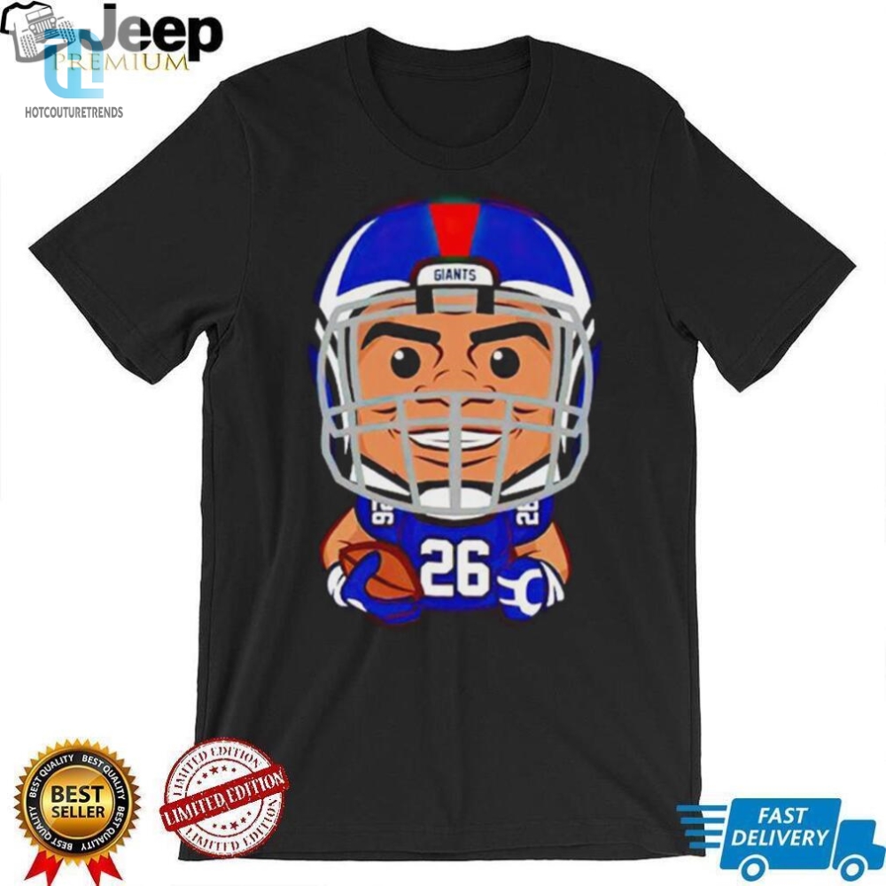 New York Giants Saquon Barkley Chibi Football Shirt 