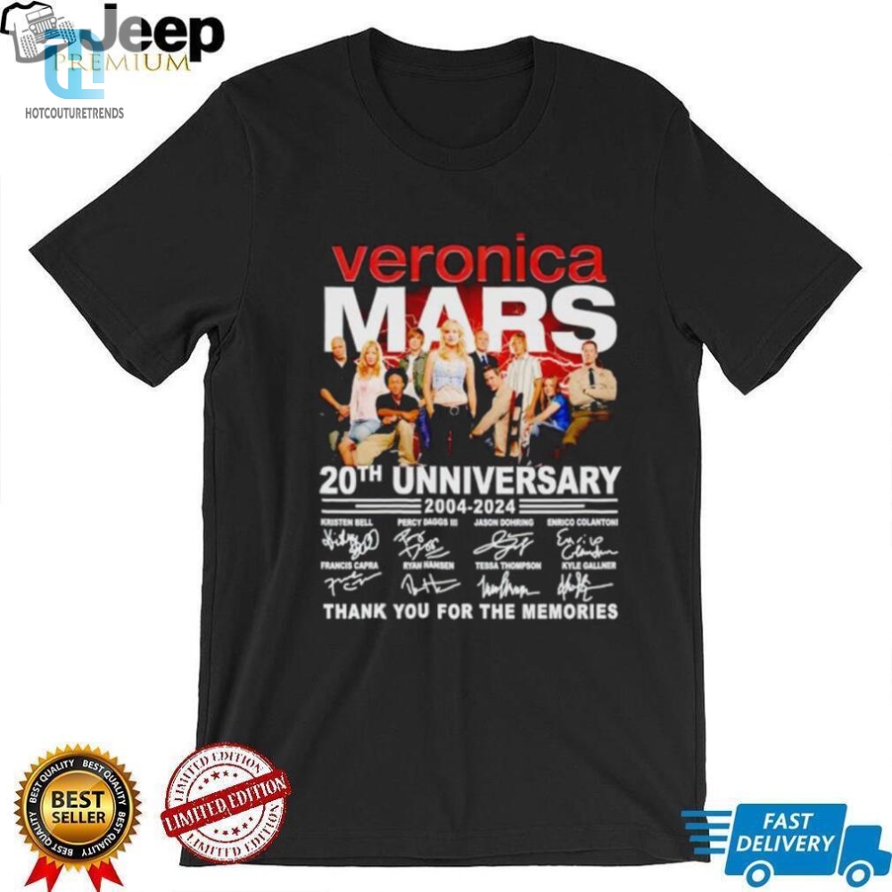Veronica Mars 20Th Anniversary 2004 2024 Thank You For The Memories Shirt 