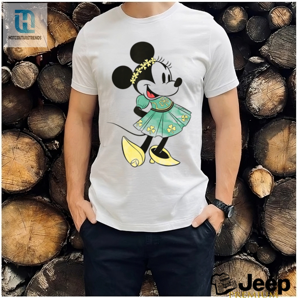 Disney Minnie Mouse Shamrock Dress St Patricks Day T Shirt 