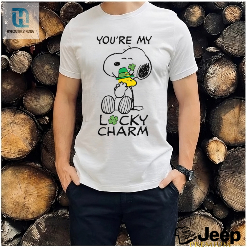 Peanuts St Patricks Day T Shirt Snoopy Youre My Lucky Charm Shirt 