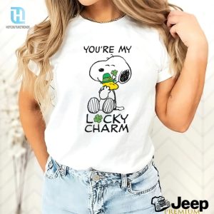 Peanuts St Patricks Day T Shirt Snoopy Youre My Lucky Charm Shirt hotcouturetrends 1 2