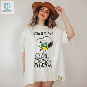 Peanuts St Patricks Day T Shirt Snoopy Youre My Lucky Charm Shirt hotcouturetrends 1 3