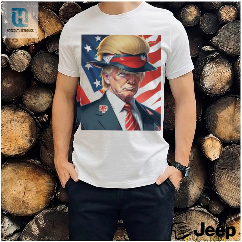 Official Donald Trump With Beautiful Hair America Flag T Shirt 