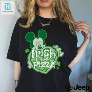 Disney Mickey Irish I Had Pizza St Patricks Day T Shirt hotcouturetrends 1 3