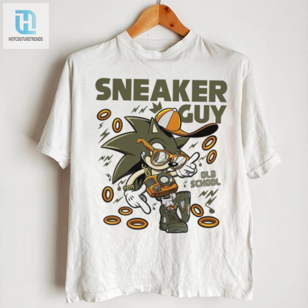 Sonic Old School To Match Sneaker Green Olive Green And Orange Shirt 