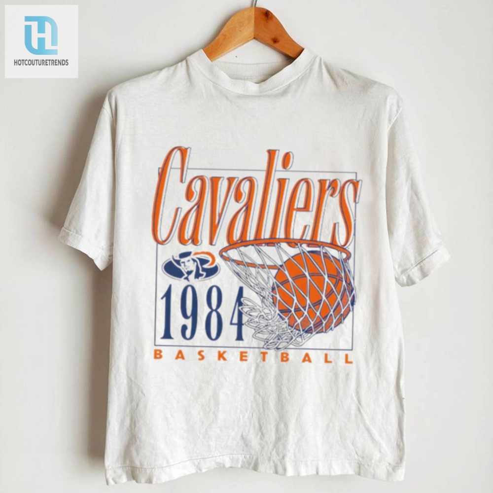 Uva Cavaliers Mens Basketball 1984 Retro Logo Shirt 