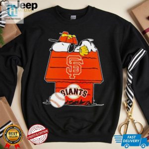 San Francisco Giants Snoopy And Woodstock The Peanuts Baseball Shirt hotcouturetrends 1 1