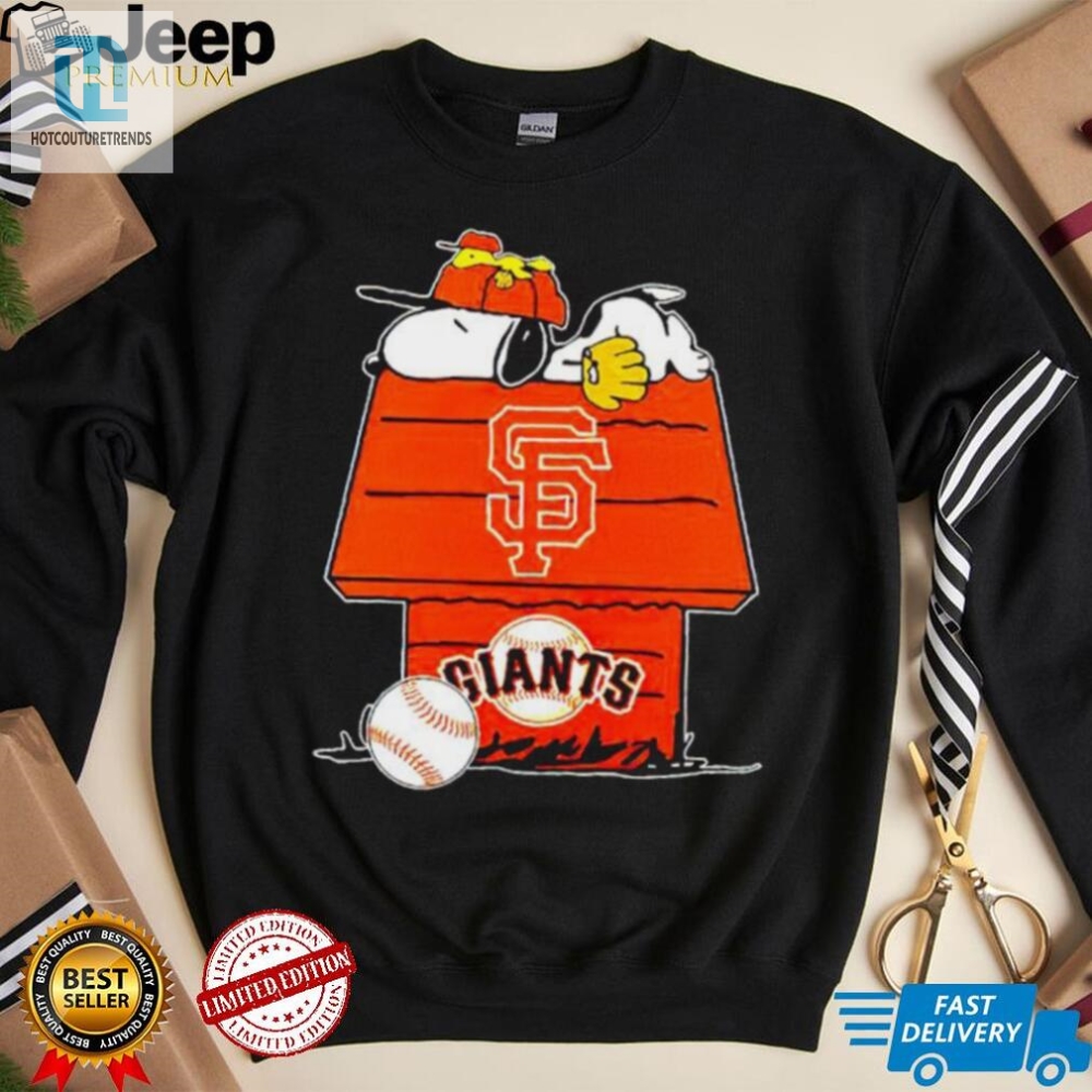 San Francisco Giants Snoopy And Woodstock The Peanuts Baseball Shirt 