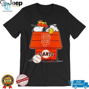 San Francisco Giants Snoopy And Woodstock The Peanuts Baseball Shirt hotcouturetrends 1 3