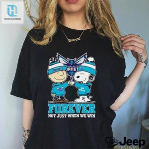 Snoopy Fist Bump Charlie Brown Charlotte Hornets Forever Not Just When We Win Shirt hotcouturetrends 1 1