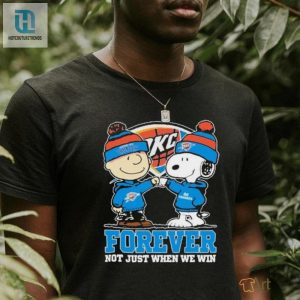 Snoopy Fist Bump Charlie Brown Oklahoma City Thunder Forever Not Just When We Win Shirt hotcouturetrends 1 3