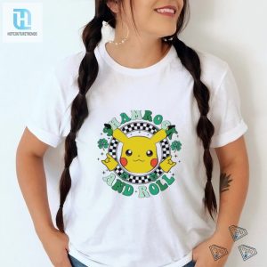 Pikachu Shamrock And Roll St Patricks Day Shirt hotcouturetrends 1 1