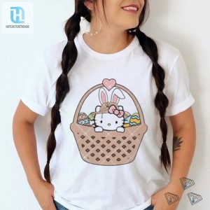 Kitty Easter Eggs Basket Easter Heart Shirt hotcouturetrends 1 3