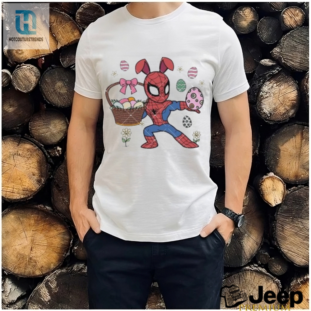 Spiderman Easter Day Bunny Happy Easter Day Eggs And Flower Shirt 