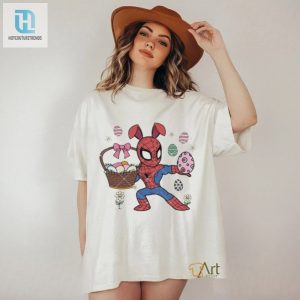 Spiderman Easter Day Bunny Happy Easter Day Eggs And Flower Shirt hotcouturetrends 1 2