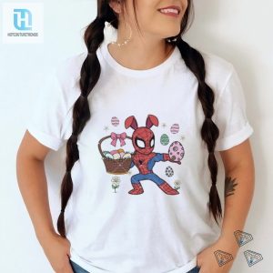 Spiderman Easter Day Bunny Happy Easter Day Eggs And Flower Shirt hotcouturetrends 1 3