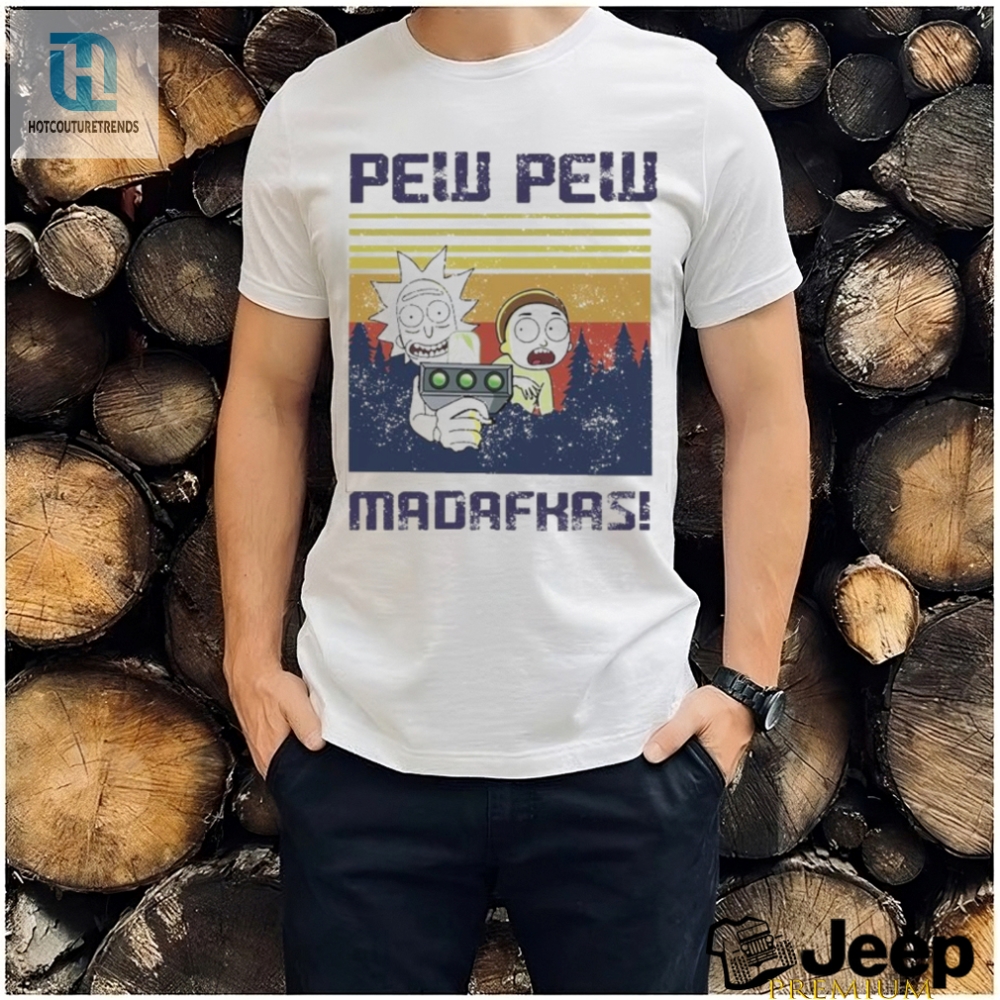 Official Official Rick And Morty Pew Pew Madafakas Vintage Shirt 