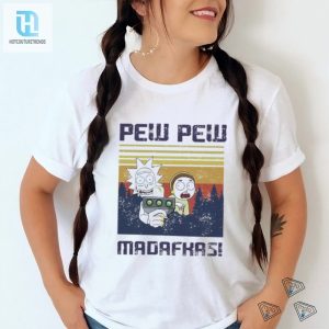 Official Official Rick And Morty Pew Pew Madafakas Vintage Shirt hotcouturetrends 1 3