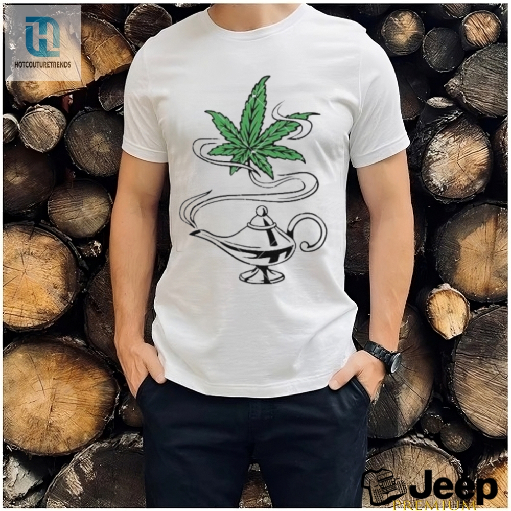 Cannabis Magic Lamp Funny Weed Dope Leaf Shirt 