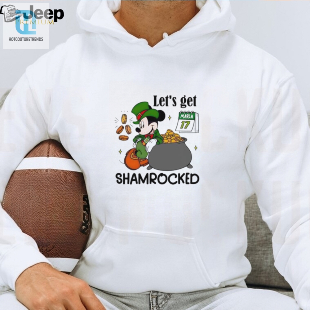 Lets Get Shamrocked Mickey Mouse St. Patricks Day Shirt 
