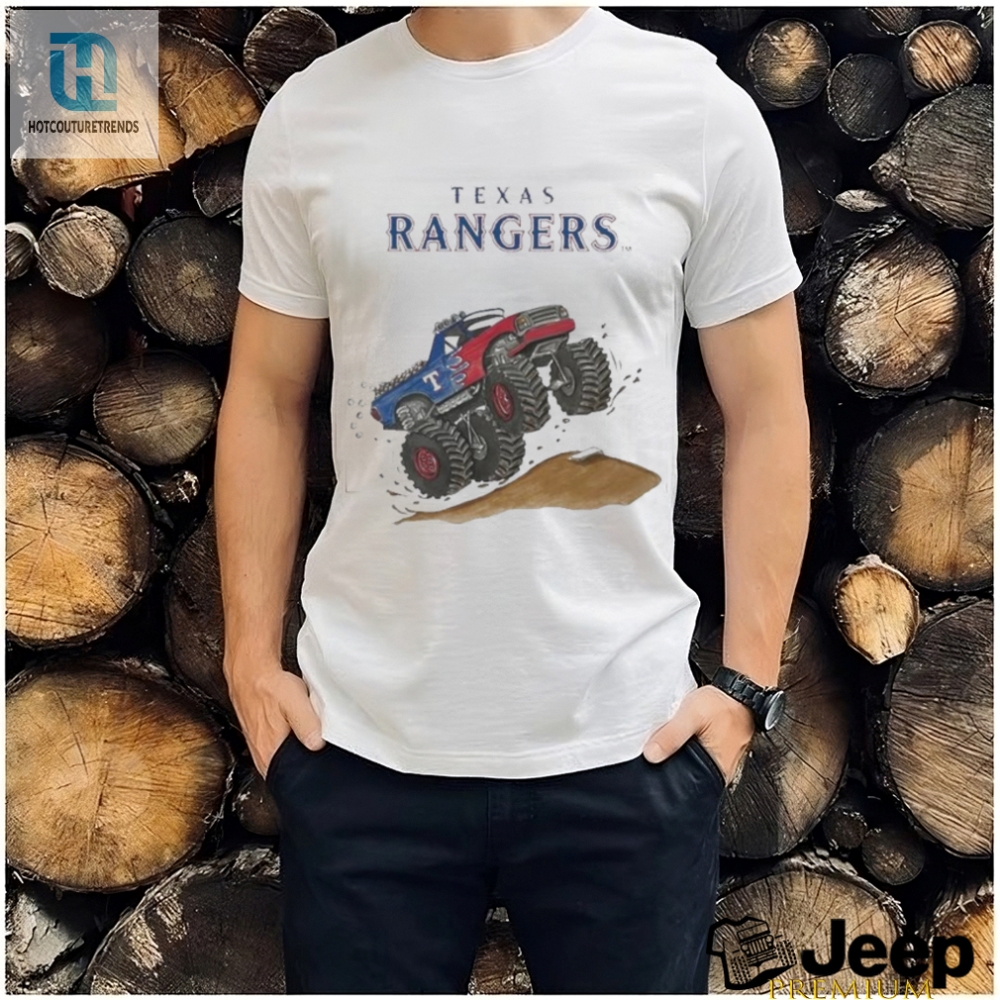 Official Texas Rangers Monster Truck Mlb Shirt 