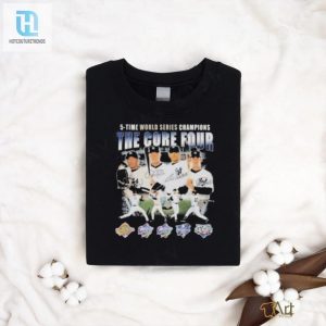 New York Yankees The Core Four 5 Time World Series Champions Signatures T Shirt hotcouturetrends 1 1