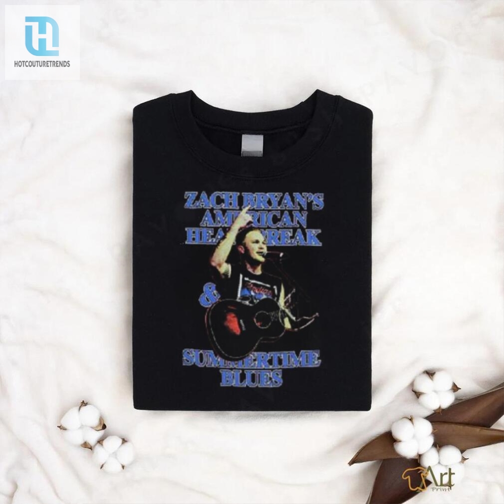 Zachbryan Merch Store Summertime Blues Black Unisex Shirt 