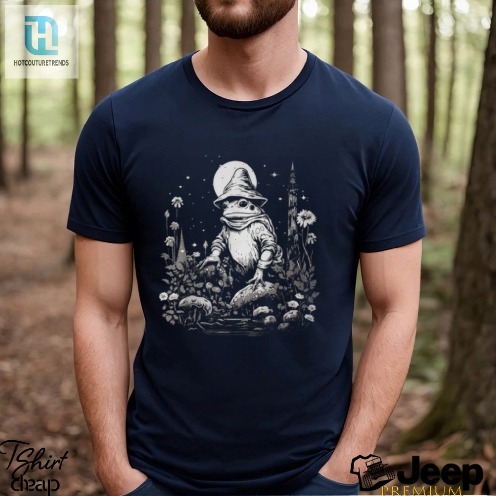 Frog Wizard Cottagecore Mushroom T Shirt 