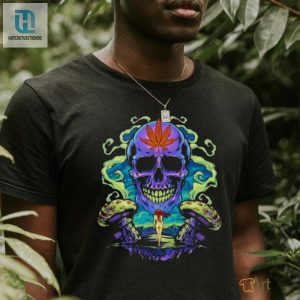 Purple Cannabis Skull T Shirt hotcouturetrends 1 3