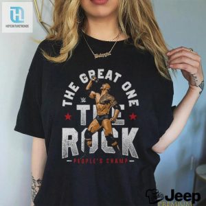 Mens 500 Level Black The Rock The Great One T Shirt hotcouturetrends 1 2