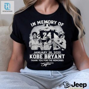 In Memory Of January 26 2020 Kobe Bryant Signature Thank You For The Memories T Shirt hotcouturetrends 1 3