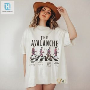 Avalanche Walking Abbey Road Signatures Ice Hockey Shirt hotcouturetrends 1 2